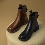 Soft Bottom British Style Vintage Martin Boots Women