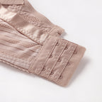 Striped Plus Size Bra Push Up Thin Breathable Bra