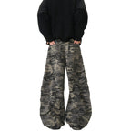 American Fashion Brand Camouflaged Male Loose Casual Retro Machete Jeans