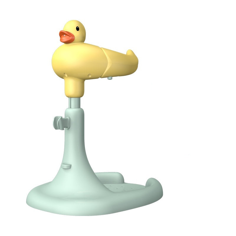 Baby Standing Red Mouth Duck Bath Table Hands-free Shower Non-slip Spine Protection Adjustable